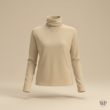 High-Neck Long Sleeve Top