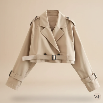 Vintage Chic Belted Trench Coat