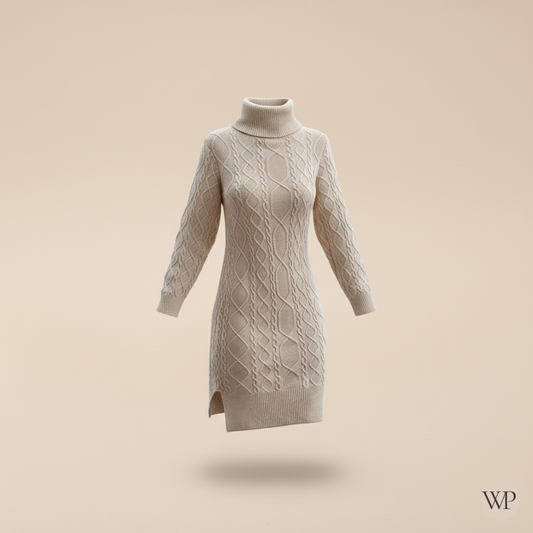 Elegant Knitted Sweater Dress